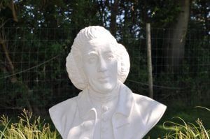 garden bust statue