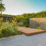 Luxury property garden with bespoke landscaping
