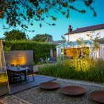 Luxury garden with custom-built outdoor features