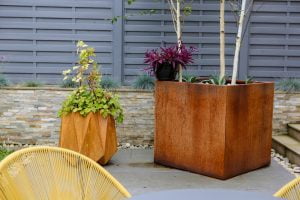 Bespoke garden design featuring ornamental grasses