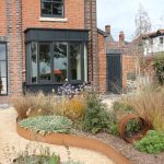 contemporary garden rockery