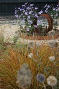 garden with gravel feature