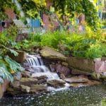 water feature within a countryside garden