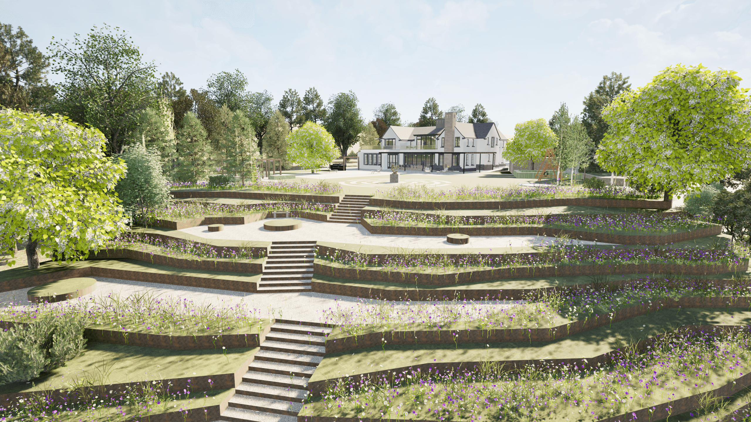 Contemporary Cheshire Garden